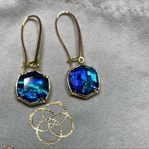 Kendra Scott blue drop earrings